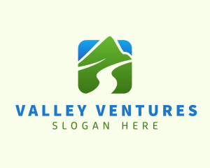 Valley - Travel Mountain Valley logo design