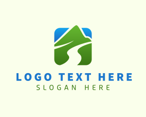 Highlands - Travel Mountain Valley logo design
