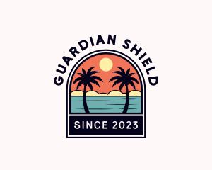 Resort - Summer Island Beach logo design