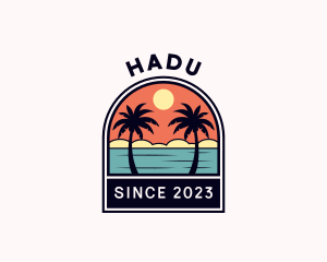 Tourism - Summer Island Beach logo design