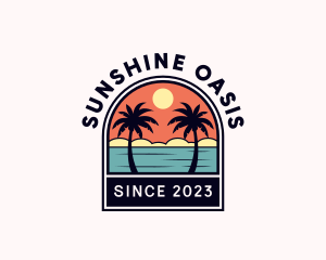 Summer Island Beach logo design