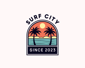 Summer Island Beach logo design