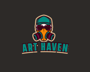 Graffiti Artist Mask logo design