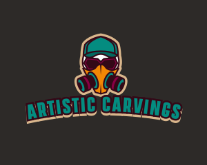 Graffiti Artist Mask logo design