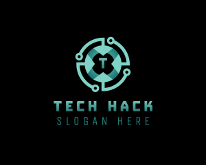 Digital Cyber Technology logo design