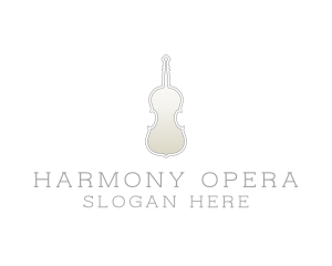 Opera - Music Violin Orchestra logo design