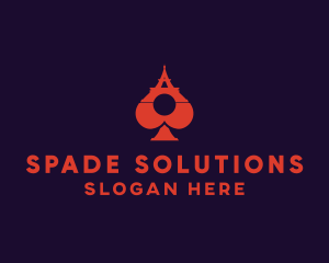 Spade - Spades Eiffel Tower logo design