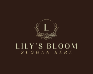 Lily - Lily Flower Wreath logo design