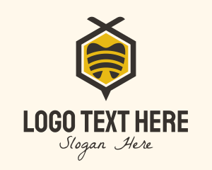 Medical - Tooth Hexagon Bee logo design