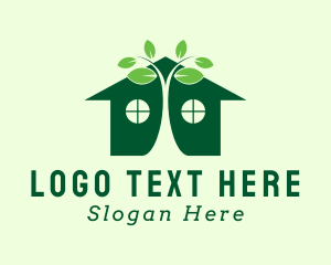 Leaf Plant Greenhouse  Logo