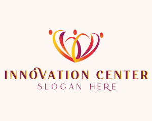 Center - Heart Family Care logo design