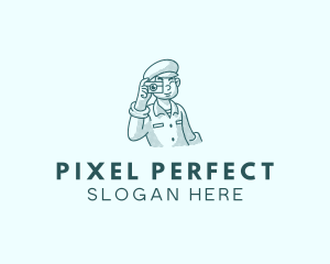 Beret Camera Photographer logo design