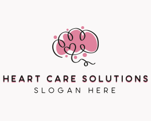 Brain Mental Health Therapist logo design