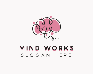 Brain Mental Health Therapist logo design