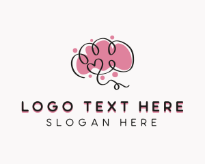 Therapy - Brain Mental Health Therapist logo design