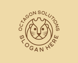 Lion Cat Kitten Logo