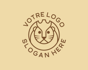 Lion Animal Zoo Logo