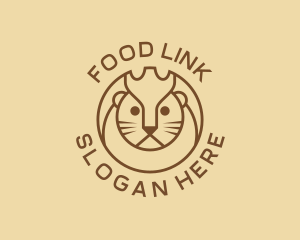 Lion Cat Kitten logo design