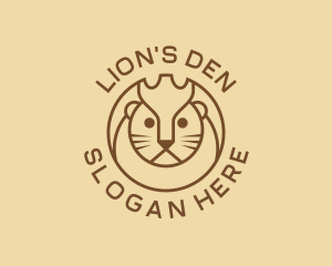 Lion Animal Zoo logo design