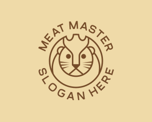 Lion Cat Kitten logo design