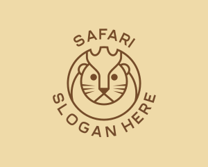 Lion Animal Zoo logo design