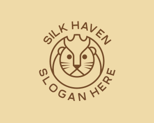 Lion Cat Kitten logo design