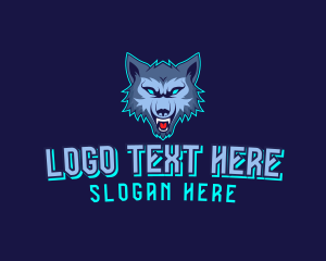 Wolf Hunter League logo design