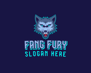 Fangs - Wolf Hunter League logo design