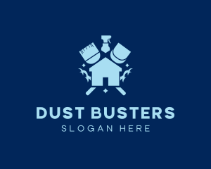 Cleaning House Tools logo design