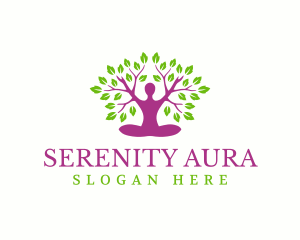 Yoga Tree Wellness Serenity logo design