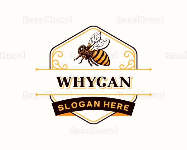 Honey Bee Apiary Logo