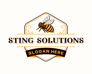 Honey Bee Apiary logo design