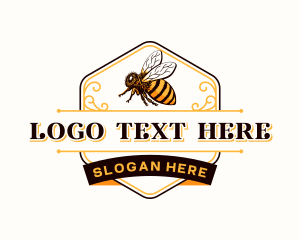 Insect - Honey Bee Apiary logo design