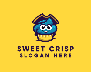 Sweet Pirate Cupcake logo design