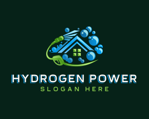 Power Washer Spray Clean logo design