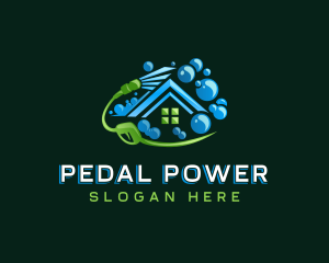 Power Washer Spray Clean logo design