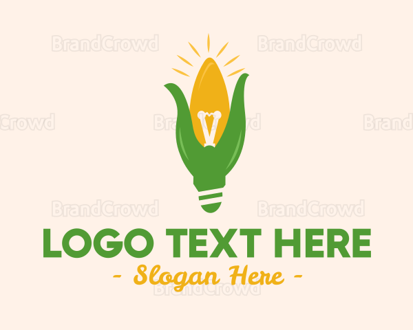 Corn Light Bulb Logo