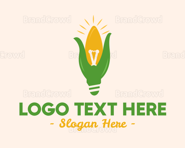 Corn Light Bulb Logo