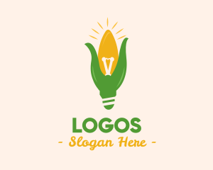 Field - Corn Light Bulb logo design