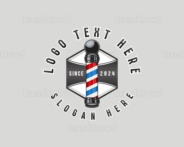 Barbershop Salon Grooming Logo