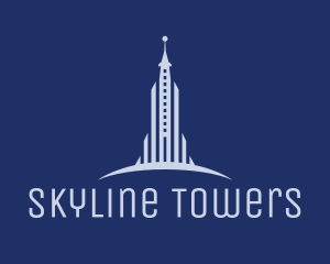 Blue Office Tower  logo design