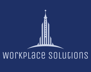 Office - Blue Office Tower logo design