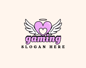 Angelic Heart Wings Logo