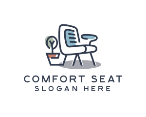 Modern Office Chair logo design