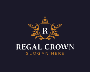 Regal Shield Monarch logo design