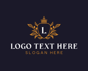 Elegant - Regal Shield Monarch logo design