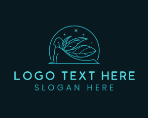 Yoga Leaf Meditation Logo