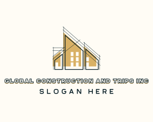 Real Estate - Construction Architecture Builder logo design