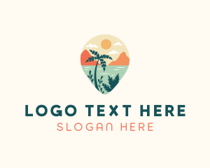 Location - Travel Sea Vacation logo design