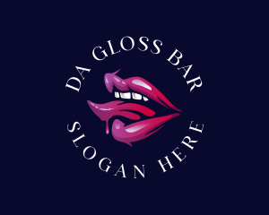 Sexy Lip Tongue logo design